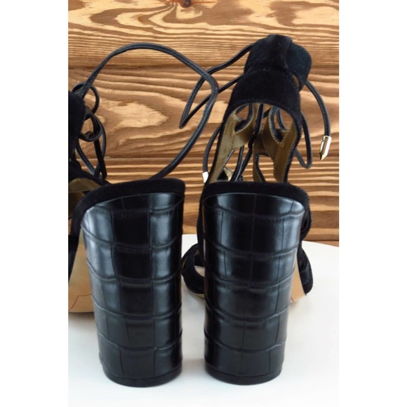 Sam Edelman Size 7.5 M Black Gladiator Leather Women‎ Sandal Shoes - Picture 5 of 7